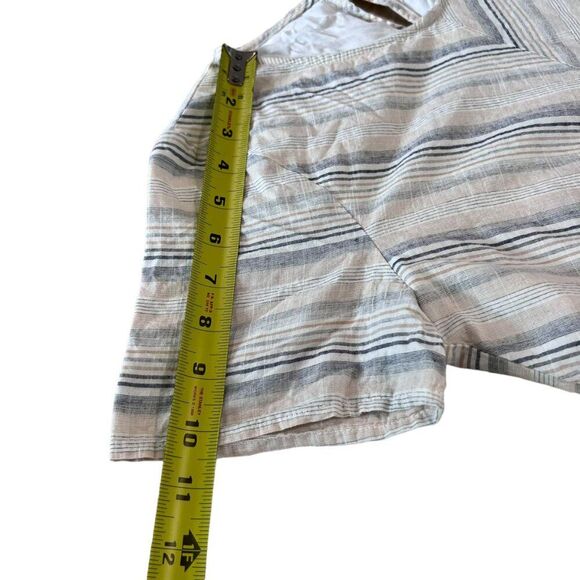 Altar'd State Babydoll Dress Women's Size Small Striped Cream and White - Picture 10 of 11